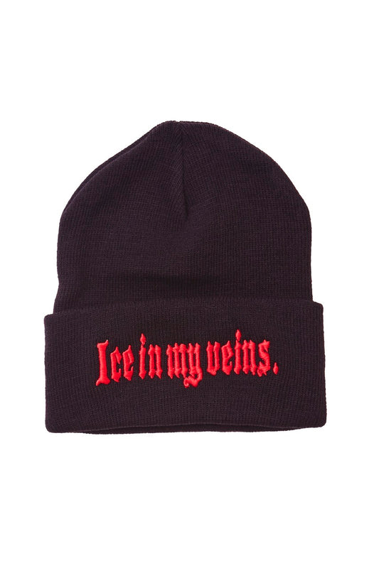 Ice in my veins. knit beanie