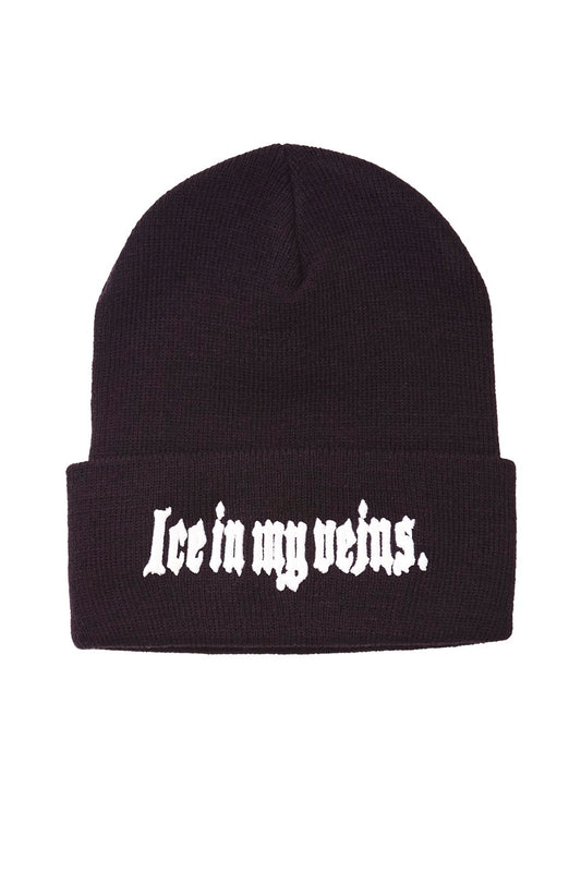 Ice in my veins. knit beanie